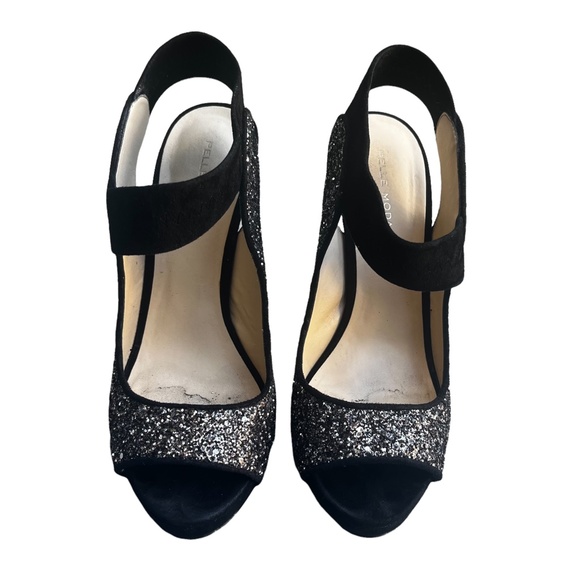 PELLE MODA Black Stardust Glitter Heel - Picture 3 of 7